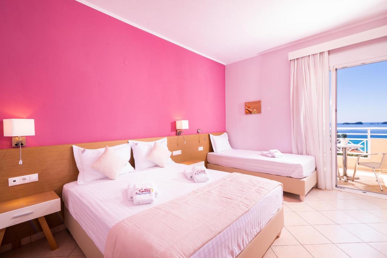 Sunny Hotel Thassos خْريسيا أموذيا المظهر الخارجي الصورة