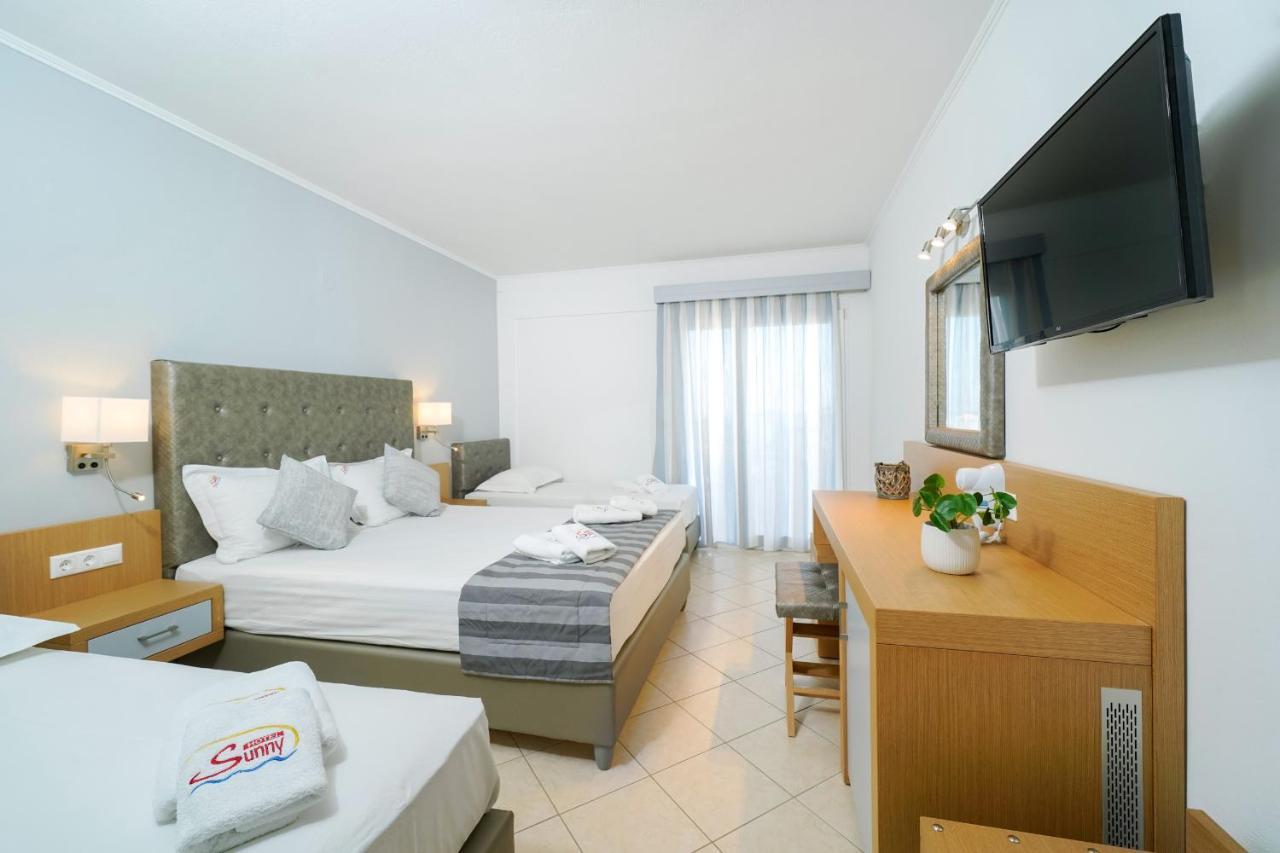 Sunny Hotel Thassos خْريسيا أموذيا المظهر الخارجي الصورة