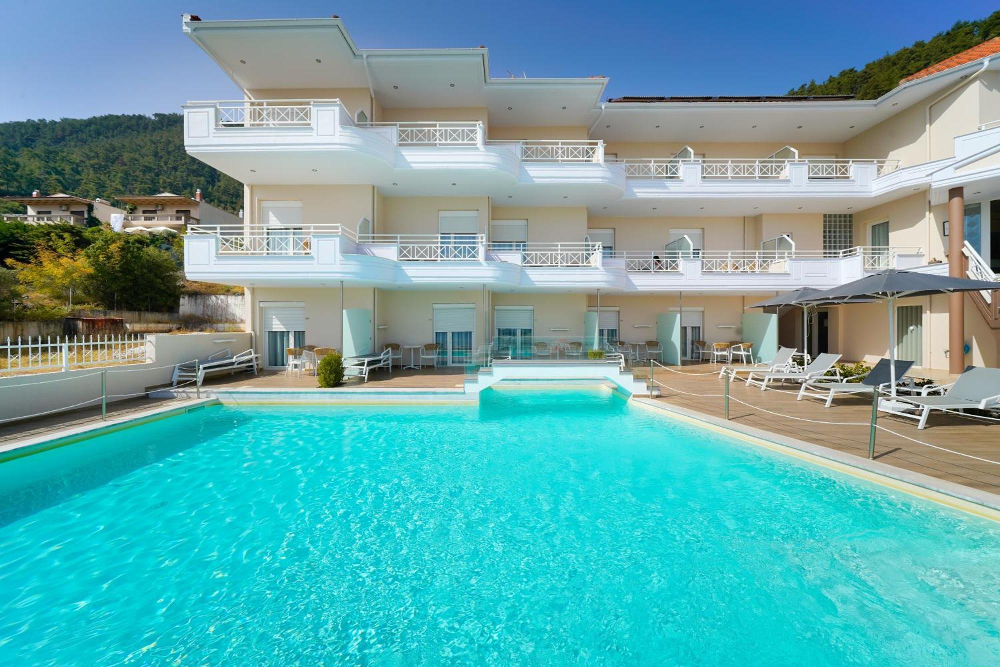 Sunny Hotel Thassos خْريسيا أموذيا المظهر الخارجي الصورة