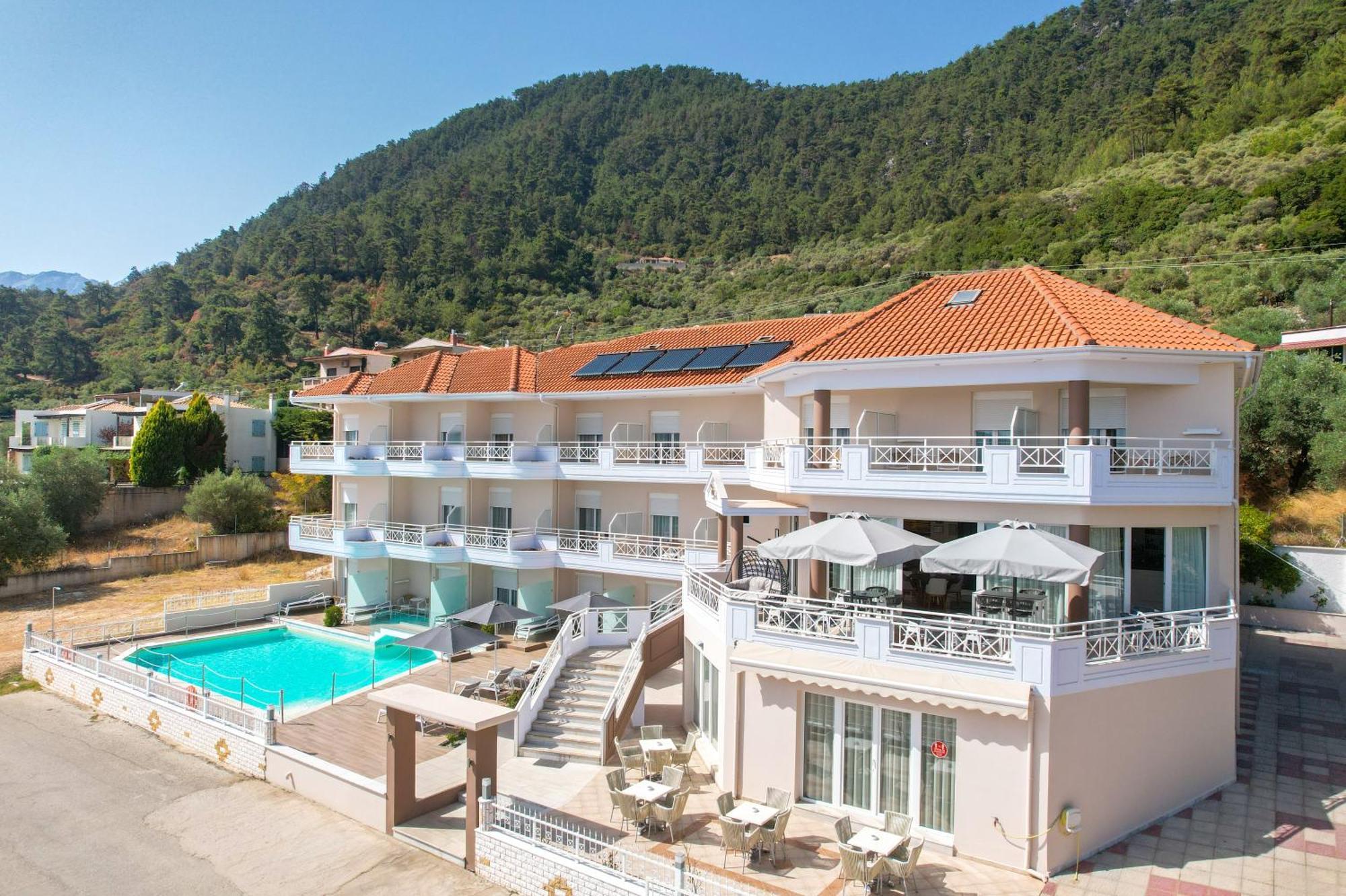 Sunny Hotel Thassos خْريسيا أموذيا المظهر الخارجي الصورة