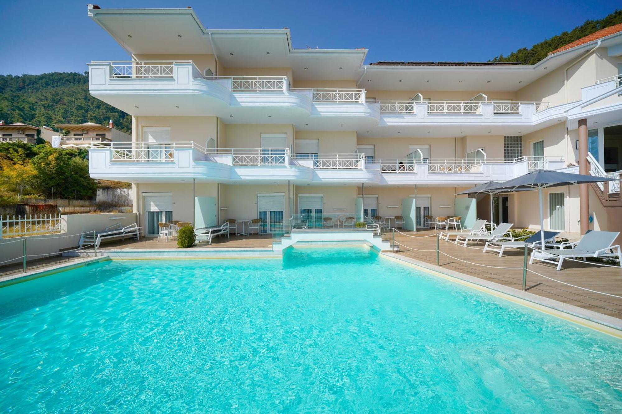 Sunny Hotel Thassos خْريسيا أموذيا المظهر الخارجي الصورة