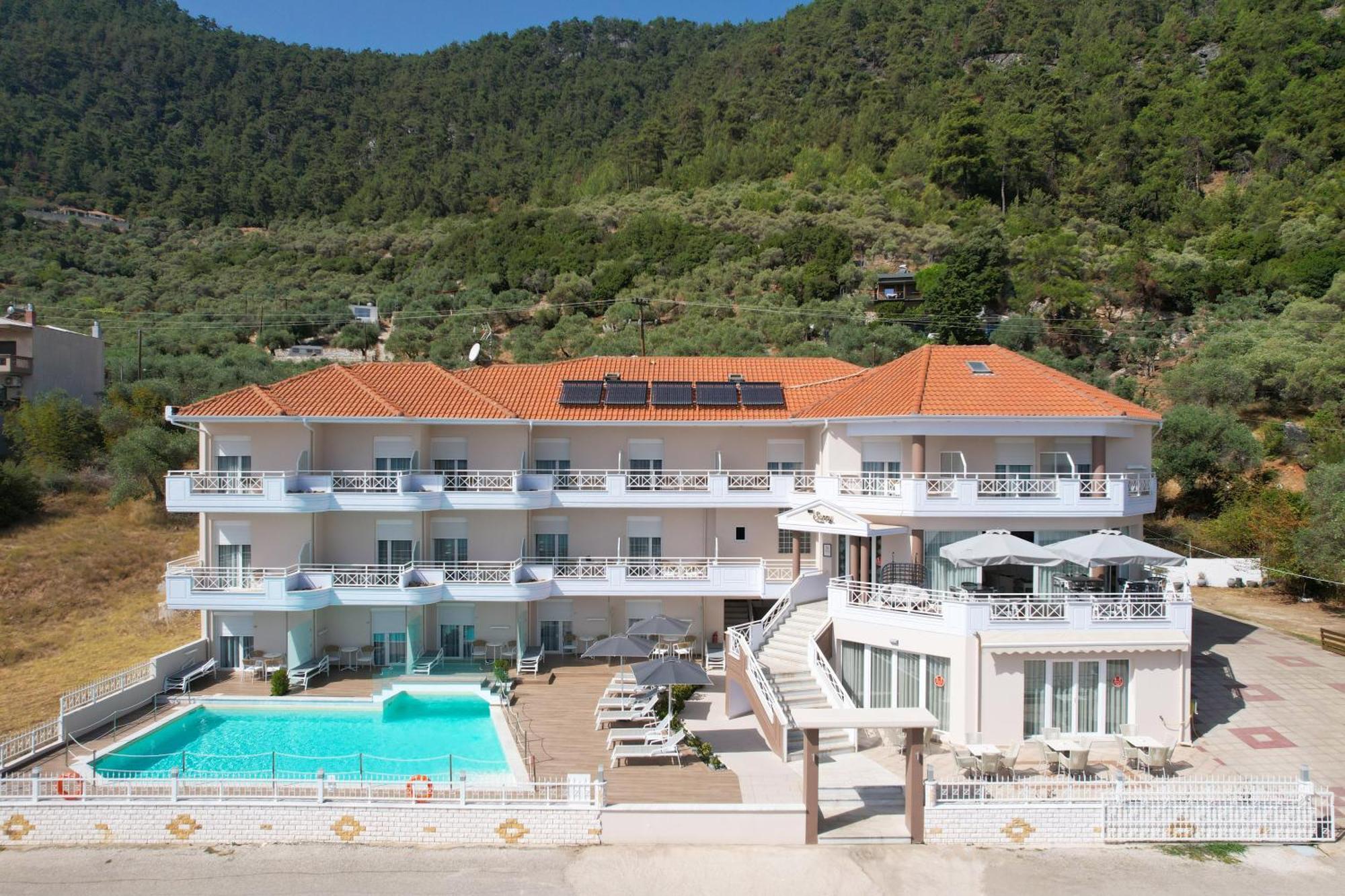 Sunny Hotel Thassos خْريسيا أموذيا المظهر الخارجي الصورة
