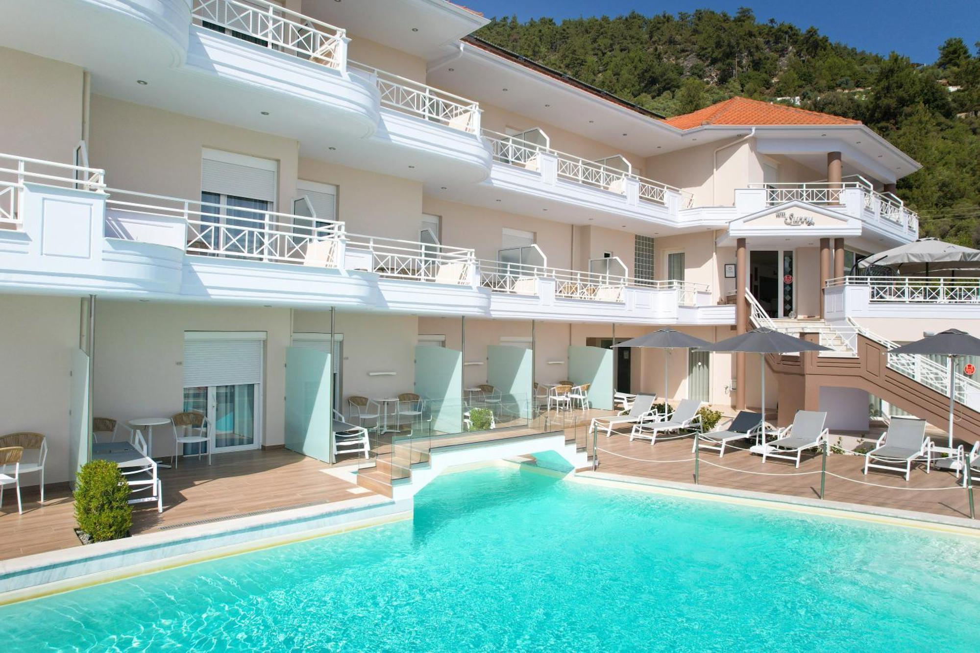 Sunny Hotel Thassos خْريسيا أموذيا المظهر الخارجي الصورة