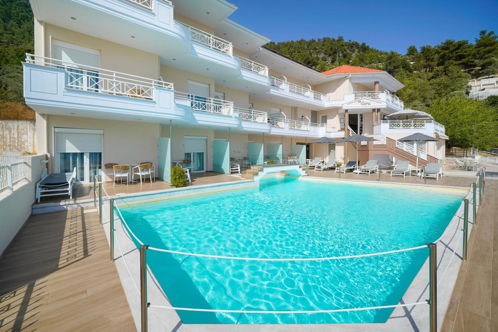 Sunny Hotel Thassos خْريسيا أموذيا المظهر الخارجي الصورة