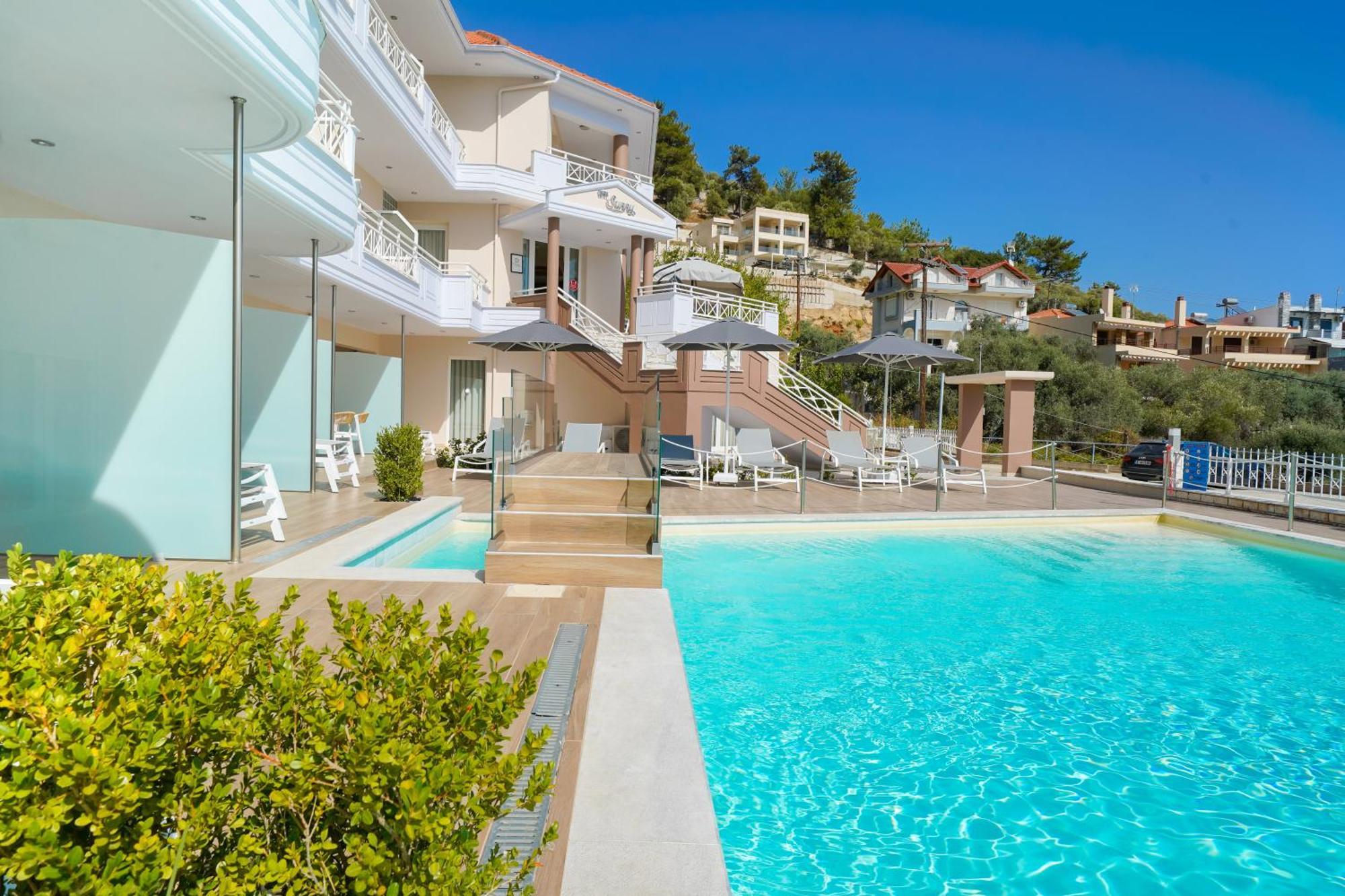 Sunny Hotel Thassos خْريسيا أموذيا المظهر الخارجي الصورة