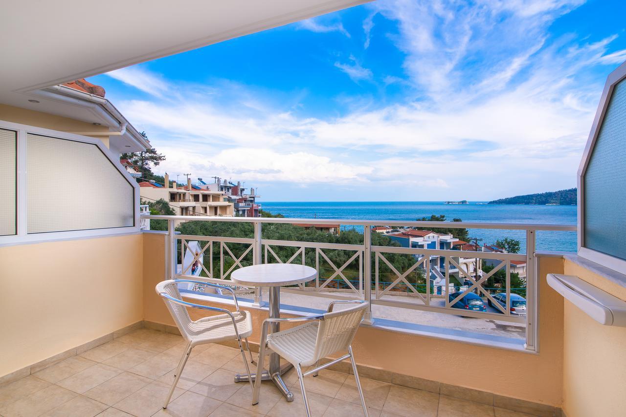 Sunny Hotel Thassos خْريسيا أموذيا المظهر الخارجي الصورة